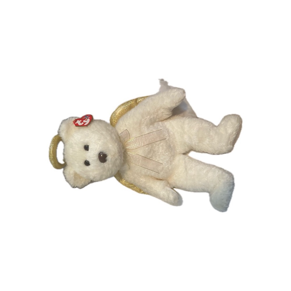 TY The Beanie Buddies Collection Halo II Bear Angel Iridescent Vintage
